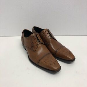Duca shoes brown Italian leather captoe oxford